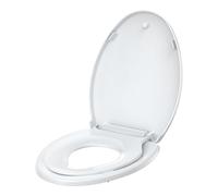 Garvee Elongated Toilet Seat with Built-in Toddler Potty Seat, Soft Close Toilet Seat Cover for Kids and Adults, Quick-Release PP Lid for Easy Cleaning, Family-Friendly Toilet Training Seat