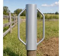Garvee Fence Post Rammer, Heavy Duty Fence Post Driver Rammer with Dual-Handle Design & Vertical Piling Function, 13.6kg Hand Post Pounder with Easy-Grip Handles for u Channel, Wooden Post