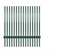Garvee Fence Posts 213 cm, Metal Fence Posts with u-Channel Design & Stable Reinforced Anchor Plates, Metal Post with Easy-to-Install Ground-Driven Steel Stakes for Garden, Farm, Orchard, Road