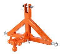 Garvee Heavy Duty 3 Point Linkage Quick Hitch for Category 1 Tractors, Tractor Drawbar Tow Bar Attachment with 2" Trailer Receiver, Tri-Ball Hitch Combo & Towing Hook for Agricultural & Landscaping