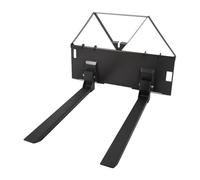 Garvee Heavy Duty 46" Skid Steer Pallet Forks, 3200 lbs Capacity - Global Quick Attach Loader Tractor Attachment - Durable Construction for Farm, Warehouse & Construction Use - Black