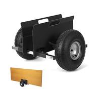 Garvee Heavy Duty Panel Dolly, 270kg Weight Capacity Adjustable Drywall Mover with 10" Inflatable Wheels, Clamp Trolley Moving Cart for Doors Drywall All-Terrain Material Handling & Slab Transport -A