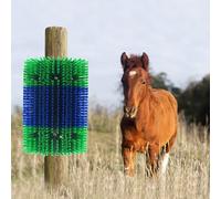 Garvee Livestock Full Massage Scratch Brush, Emotionally Soothing, Relieves Back Itching, Grooming Brush for Horses, Cattle, Sheep & Pigs, Blue-green