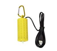 Garvee Mini USB Portable Aquarium Air Pump, Ultra Silent Energy-Saving Oxygen Aerator, Includes Air Stone & Single Outlet Silicone Tube, Yellow