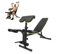 Garvee Multi-Functional Gym Bench, Adjustable Weight Bench, Roman Chair with Adjustable Backrest, Versatile Fitness Equipment for Hyper Back Extension, Adjustable Situp, Decline, Flat Bench