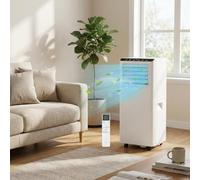 Garvee Portable 7000 BTU Air Conditioner, 4-in-1 Cooling, Dehumidifier, Fan & Ventilation, Dual Digital Display, Remote, 24H Timer, 2 Fan Speeds, Sleep Mode, Window Kit, Ideal for Home & Office