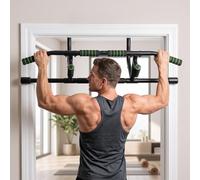 Garvee Pull Up Bar for Doorway, No Screws Chin Up Bar w/Spirit Level, 200KG | Door Frame Adjustable Door Gym Bar 72-92cm, Upper Body Workout Home Fitness Bar for Sit Ups, Core Fitness Exercise