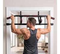 Garvee Pull Up Bar for Doorway, No Screws Chin Up Bar w/Spirit Level, 200KG | Door Frame Adjustable Door Gym Bar 72-92cm, Upper Body Workout Home Fitness Bar for Sit Ups, Core Fitness Exercise