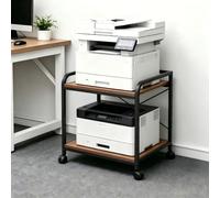GarveeHome 2 Tiers Movable Laser Printer Copier Stand Cart for Home Office
