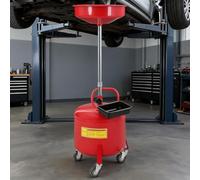 GarveeHome 34L Mobile Waste Oil Drainer with Wheels, Adjustable Pan