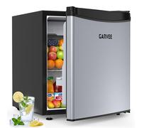 GarveeHome 45L Fridge, Under Counter Fridge, Energy-Efficient, 41 dB Quiet, Vegetable Drawer, 5 Temperature Settings (0-18°C), Reversible Door, Removable Shelves, For Kitchens, Offices, Bedrooms