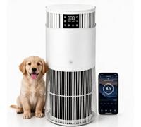 GarveeHome Air Purifier for Bedroom, CADR 490m³/h for 50m², Carbon & H13 True HEPA Filters Pollen Allergies Dust Smoke Odors, Smart WiFi App, Ultra Quiet Sleep Mode, Aromatherapy Sponge