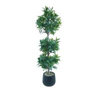 GarveeHome Artificial Plants Artificial Laurel Tree 120 cm Large Plants in Pot for Indoor Home Office Garden Modern Decoration Housewarming Gift