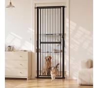 GarveeHome Extra Tall Cat Gate, 1.8m Pet Gate, 77-104cm Adjustable Width