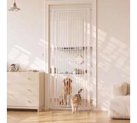 GarveeHome Extra Tall Cat Gate, 1.8m Pet Gate, 77-104cm Adjustable Width