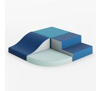 GarveeHome Foam Building Blocks Children's Climbing Corner Climber Pack of 6 Soft Building Blocks Giant Building Blocks PU Leather Climbing Blocks