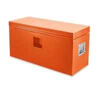 GarveeHome Heavy Duty Steel Pickup Truck Bed Toolbox with Lock and Dual Lids, Waterproof Tool Storage Organiser Chest for Pickup, Trailer and RV