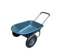 GarveeHome Sack Truck with 2 Pneumatic Wheels, Wheelbarrow 272 kg, Large Wheelbarrow, Handcart Dumper, Dump Truck for Home and Yard, Garden Trolley, Transport Trolley