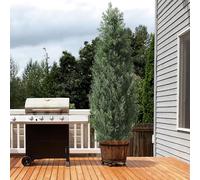 GarveeHome UV-Protected Realistic Artificial Cedar Topiary Trees, Set of 2,Lifelike Potted Faux Boxwood Shrubs for Indoor & Outdoor Home Decor,Perfect for Entryway, Porch, Garden,Evergreen Accent