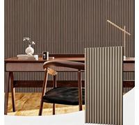 GarveeLife 120x60cm 3D Fluted Acoustic Wood Slat Panels - 4PCS