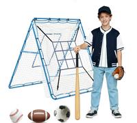 GarveeLife 2-in-1 Baseball Pitching Trainer and Rebounder Net - Practice and Return Net for Pitching and Throwing Drills