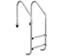 GarveeLife 2-Step in-Ground Swimming Pool Ladder, Premium 304 Stainless Steel Pool Steps with Ergonomic Handrails, Anti-Slip Heavy-Duty Design, Supports Up to 120 kg for Home or Commercial Use