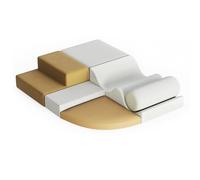 GarveeLife 4 Piece Climbing Toy Set, Lightweight Foam Building Blocks for Kids, Colorful Indoor Soft Play Equipment for Crawling and Sliding, Easy to Clean