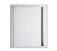 GarveeLife BBQ Access Door 17W x 24H Inch, Outdoor Kitchen Doors with Weatherproof 304 Stainless Steel Built in Single Access Doors for Outside Kitchen Commercial Grilling BBQ Island Barbeque Station