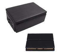 GarveeLife Foldable Pilates Sitting Box for Pilates Reformer, Black Pilates Reformer Box,Pilates Equipment for Home Gym Studio Use, Pilates Reformer Accessory for Pilates Exercises