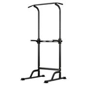 GarveeLife Pull-up bar door frame with handles, multi-function pull-up stand, 10-way height adjustable 165-219 cm, steel frame 1.2 mm, up to 150 kg, for home, black/yellow/red