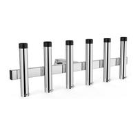 GarveeLife Stainless Steel Fishing Rod Holder for Car, 6 Link Tube for 2'' Hitch Receiver, Angle Adjustable Fishing Pole Hoders, No Drill & Quick Release for Truck Trailer, Silver