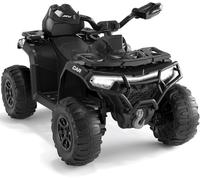 GarveeMore 12V Kids Electric ATV Ride On Car Black 4 Wheels Remote Control