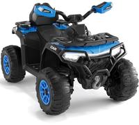 GarveeMore 12V Kids Electric ATV Ride On Car Blue 4 Wheels Remote Control