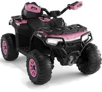 GarveeMore 12V Kids Electric ATV Ride On Car Pink 4 Wheels Remote Control