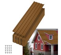 GarveeMore 20-Pack Corrugated Metal Roofing Panels Galvanized Steel Shed Sheets