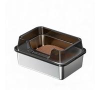 GarveeMore Stainless Steel Cat Litter Box Extra Large High Sided Metal Tray