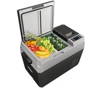 GarveeTech - 12V 31 Quart Portable Electric Refrigerator, Dual Zone Car Refrigerator, Touch Control, App Control for Car Refrigerator, Battery