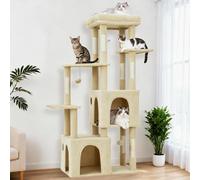GarveeTech 155cm Large Cat Tree for Big Cats, Cat Tower Activity Centre | with XXL Perch, 2 Spacious Condos & Sisal Scratching Posts for Maine Coon, Ragdoll, Large Adult Cats