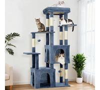 GarveeTech 155cm Large Cat Tree for Big Cats, Cat Tower Activity Centre | with XXL Perch, 2 Spacious Condos & Sisal Scratching Posts for Maine Coon, Ragdoll, Large Adult Cats