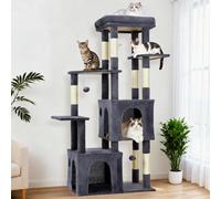 GarveeTech 155cm Large Cat Tree for Big Cats, Cat Tower Activity Centre | with XXL Perch, 2 Spacious Condos & Sisal Scratching Posts for Maine Coon, Ragdoll, Large Adult Cats