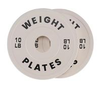 GarveeTech 2 Pcs 10LB Rubber-Coated Olympic Fractional Weight Plates
