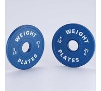 GarveeTech 2 Pcs 5LB Rubber-Coated Olympic Fractional Weight Plates