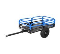 GarveeTech 680kg Steel Garden Cart 425L Dump Trailer with Removable Side | Removable 4-Side Panels Dual-Mode Quick-Release Tipping All-Terrain Pneumatic Tyres Universal Tow Hitch
