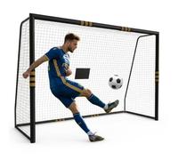 GarveeTech 8x5ft Football Goal, Zipper Net, Foam Padded Posts, Weatherproof