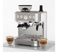 GarveeTech Bean to Cup Coffee Machine, 15-Bar Espresso Machine with Integrated Grinder, Milk Frother, 58 mm Portafilter, PID Temperature Control and Steam Wand, for Espresso, Cappuccino and Latte