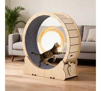 GarveeTech Cat Wheel, 100cm Large Cat Exercise Wheel with Detachable Soft Carpet Track, Treadmill Running Wheels with Silent Low-Noise Smooth Bearings for Running Walking Training