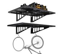 GarveeTech Garage Wall Shelving, 2-Pack 2x3ft Wall Shelf Garage Storage Rack Wall Garage Shelves Wall Mounted Floating Shelves, 560lbs Load Capacity, for Garage, Kitchen, Pantry Storage