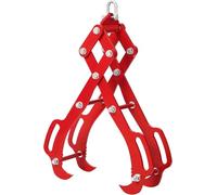 GarveeTech Heavy Duty 4-Claw Log Lifting Tongs, 71cm Timber Grapple with 360° Swivel Hook & Anti-Rust Powder Coat, 3.6 Tonne Capacity Forestry Claw for Tractor, Forklift & ATV