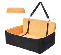 GarveeTech Large Dog Car Seat, Memory Foam Dog Booster Seat with Cushion