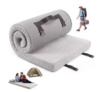 GarveeTech Memory Foam Camping Mattress, 7.6cm Thick Roll Up Sleeping Pad